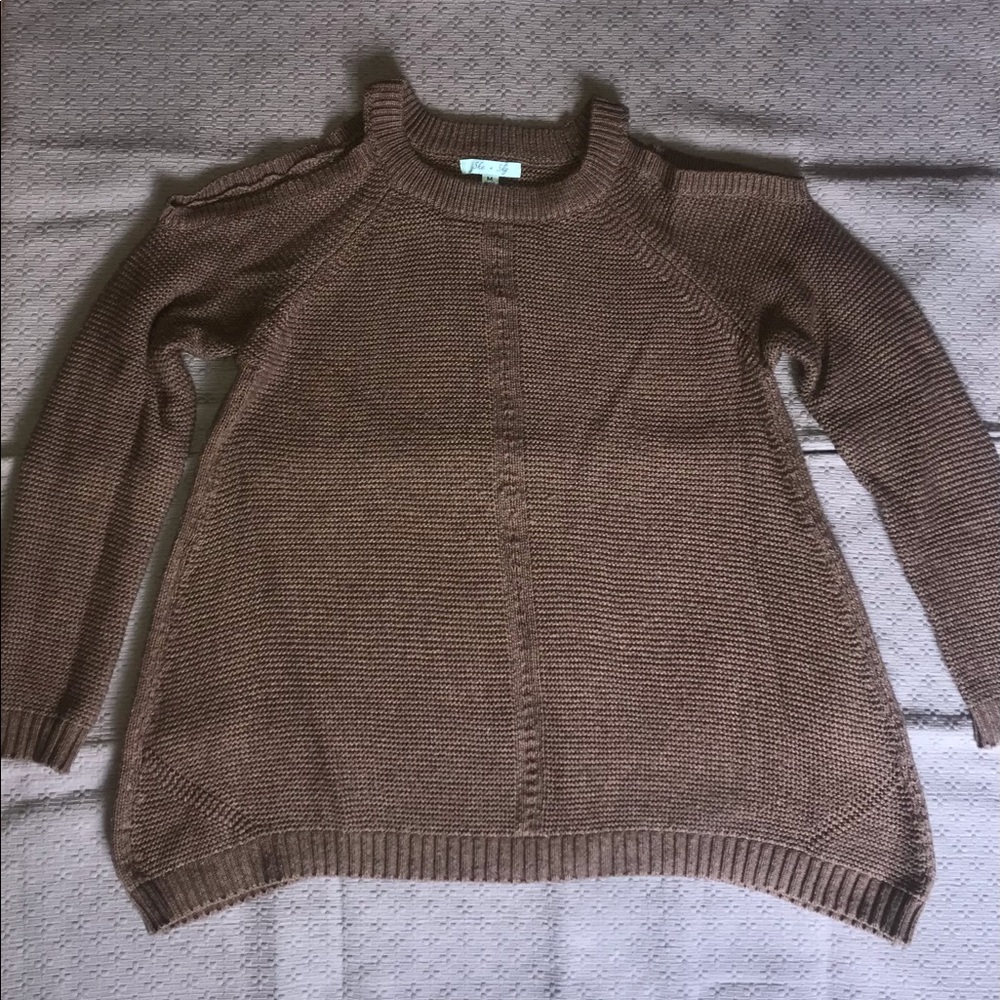 Cold shoulder sweater - Brown